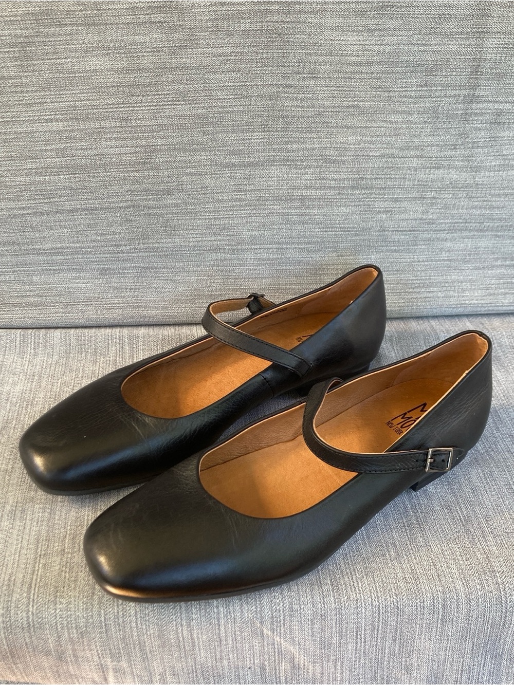 Miz Mooz Leather Ballet Flat Black